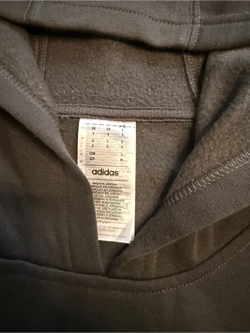 Adidas Men's Gray Hoodie with Chest Zip Pocket